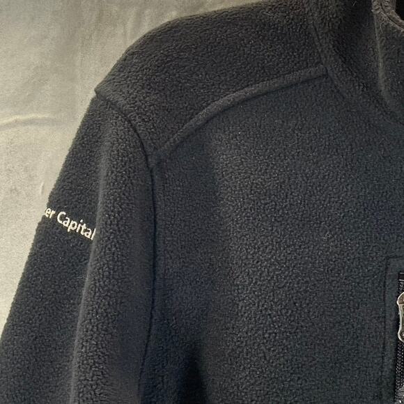 L.L. BEAN Men's Black Regular-Fit Zip-Up Fleece Sweater SZ L - Picture 4 of 8